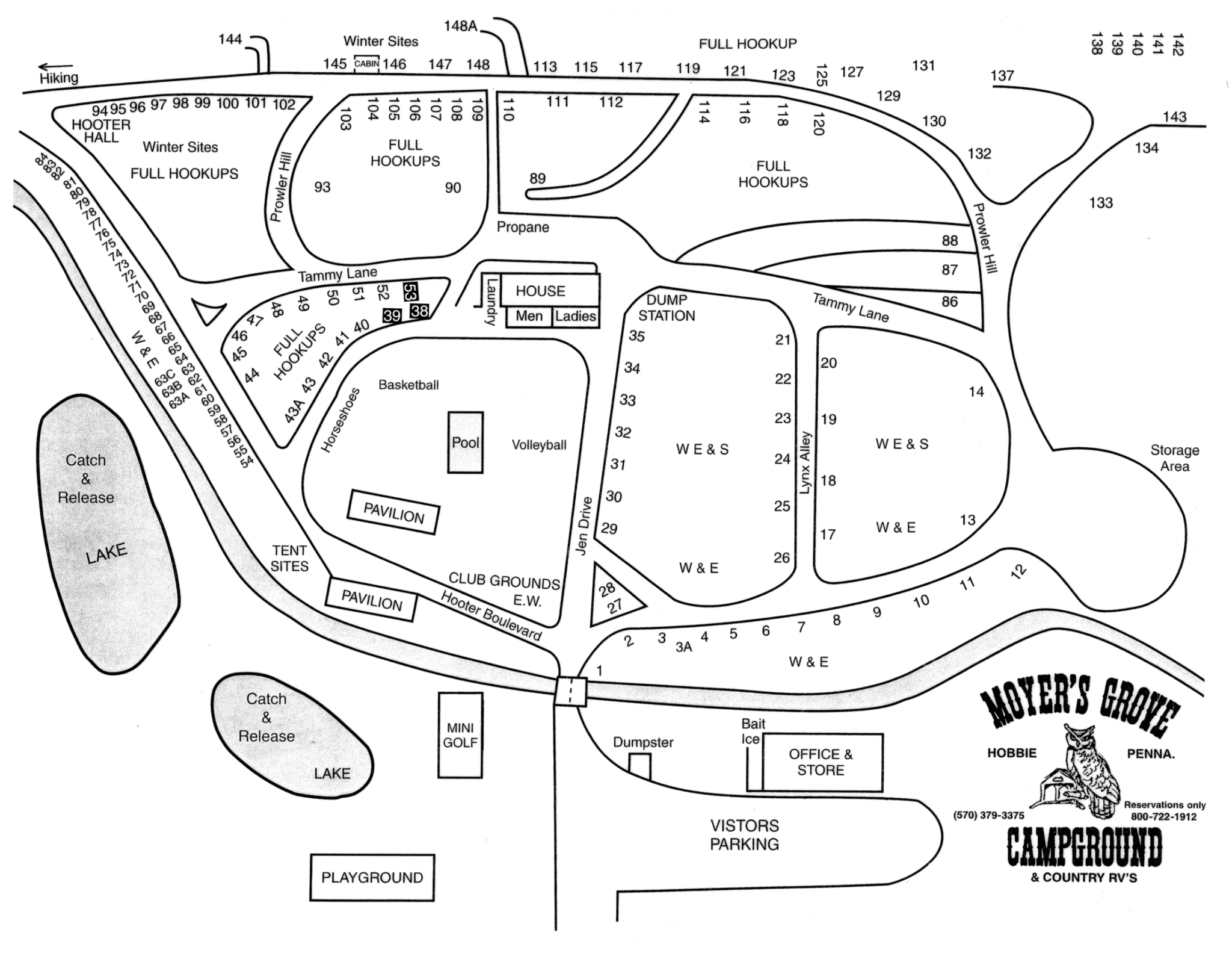 to Moyers Grove Campground