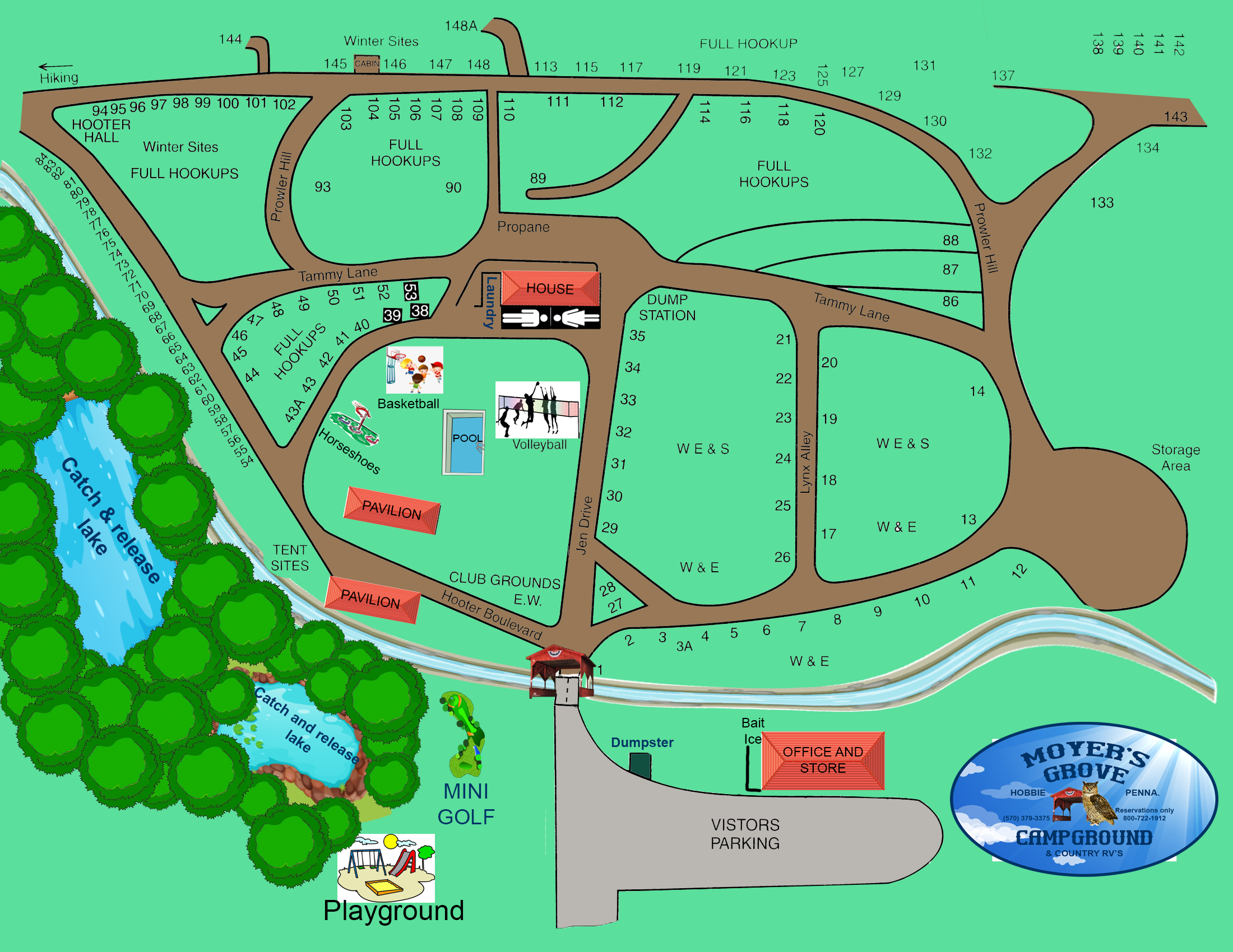 to Moyers Grove Campground